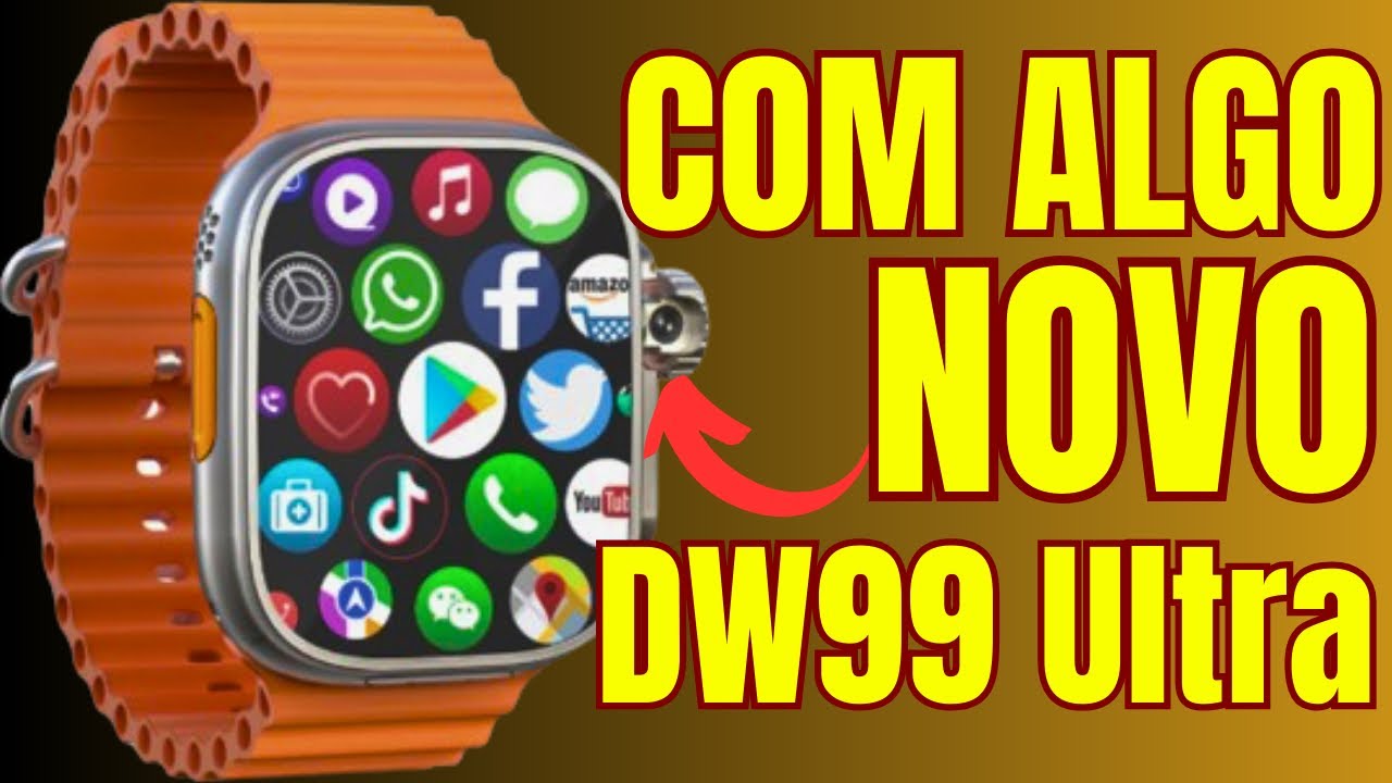 Smartwatch VWAR DW99 Ultra - 5G, WIFI, GPS, GOOGLE MAPS, PLAY STORE e muito mais. Vale a pena?