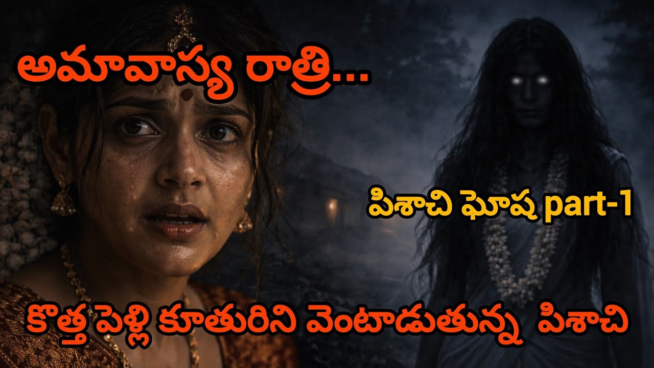 పిశాచి ఘోష part-1 | అమావాస్య రాత్రి కొత్త పెళ్లి కూతురిని వెంటాడుతున్న భయంకరమైన పిశాచి