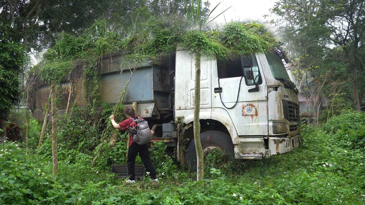 The young woman revives an abandoned truck after more than 10 years   the result will surprise you!