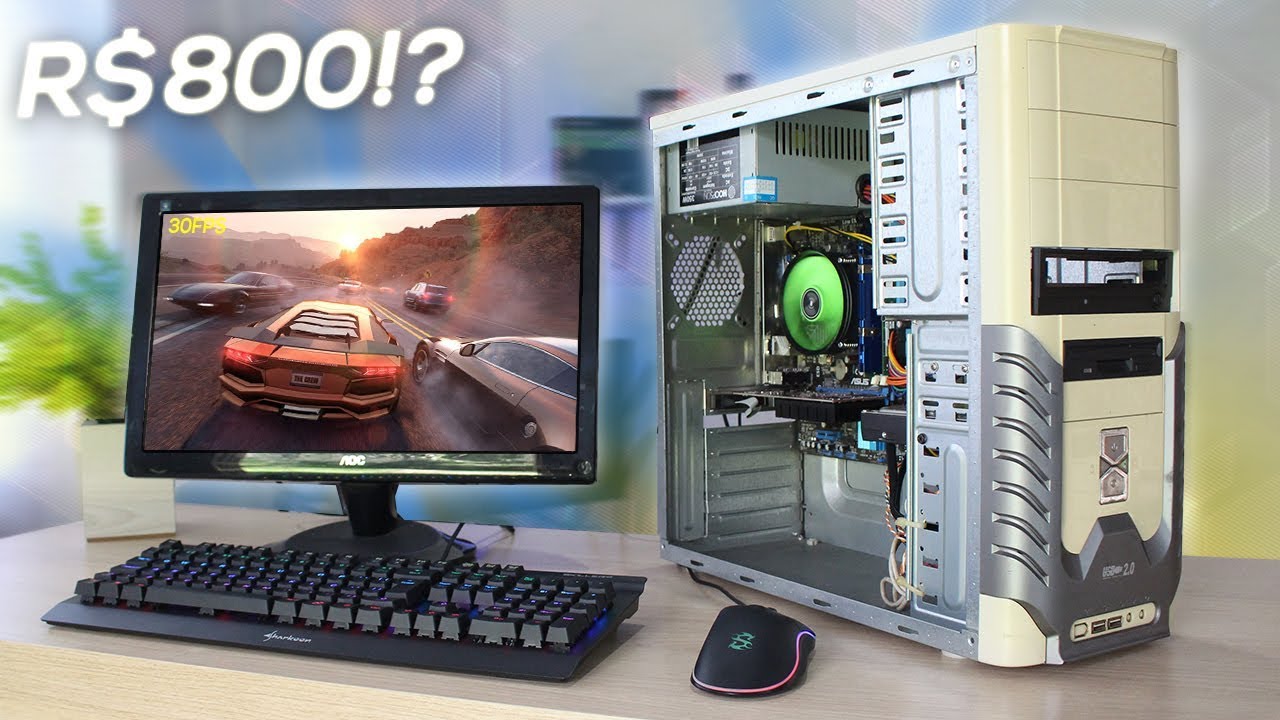 DESAFIO: PC Gamer Barato por R$800 - VEJA O RESULTADO! (2019) 🔥