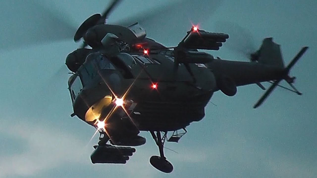 Beautiful Sunset Demo PZL W-3 Sokół Polish Air Force @ Radom Airshow 2015