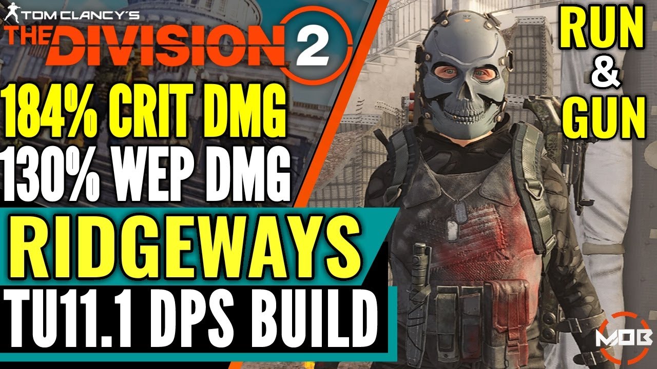 The Division 2 | BEST *SOLO PVE BUILD* RIDGEWAY'S PRIDE | HIGH DAMAGE, PVE SMG BUILD | TU11.1