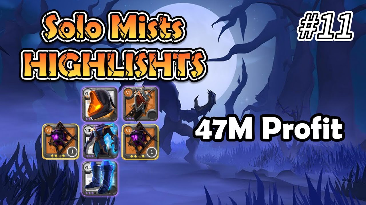 Albion Online - 6.4 Prowling Staff｜47M Profit In The Mists | Solo Mists | PVP Highlights #11