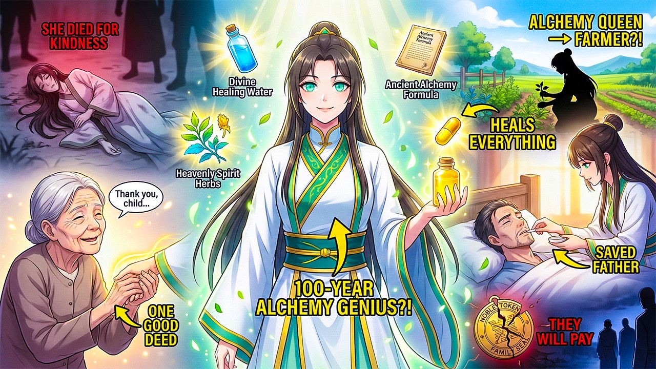 She Almost Died, But HELPED an OLD WOMAN Then AWAKENED as 100-YEAR ALCHEMY GENIUS & Saved Father