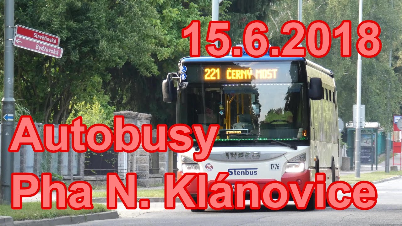 Autobusy Praha - N&aacute;draž&iacute; Kl&aacute;novice [4K] | 15.6.2018