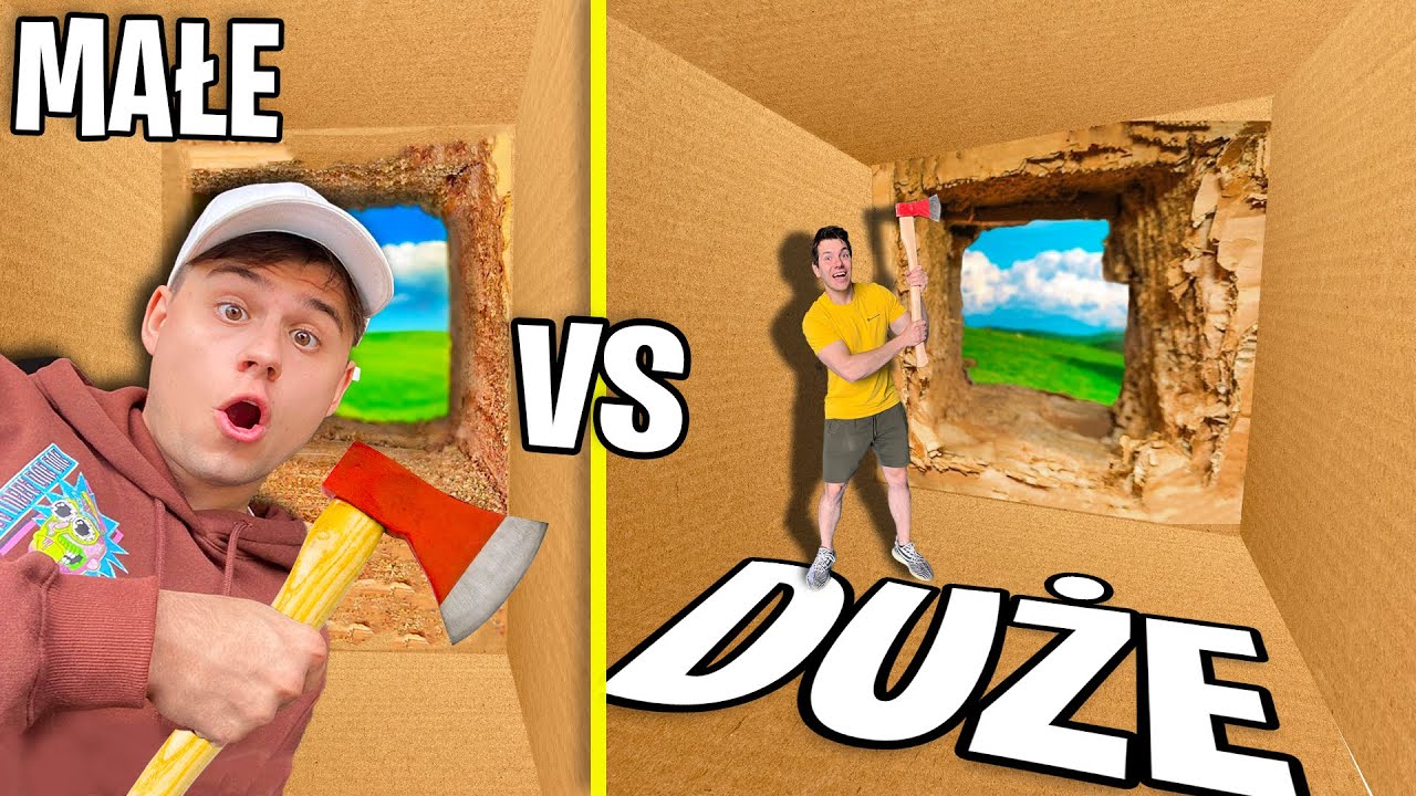 UCIECZKA Z MAŁE VS DUŻE 100 WARSTW KARTON&Oacute;W!