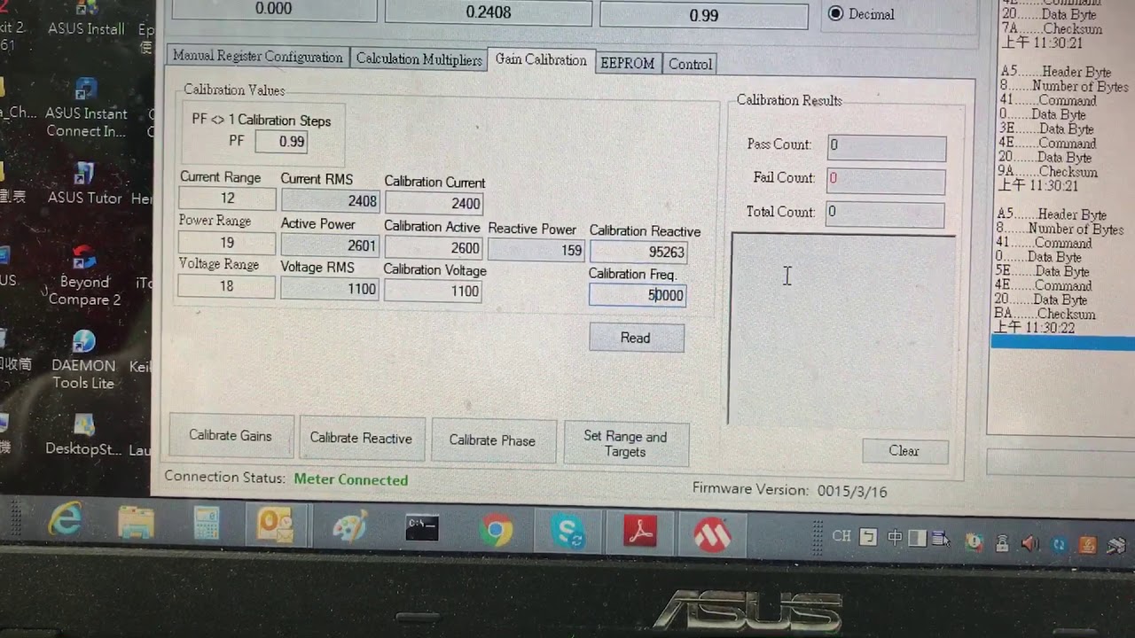 MCP39F511-Calibration