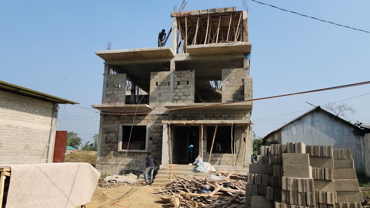 ডুপ্লেক বাড়ির কাজ মাত্র ৩ মাসে ! Momin construction ? 