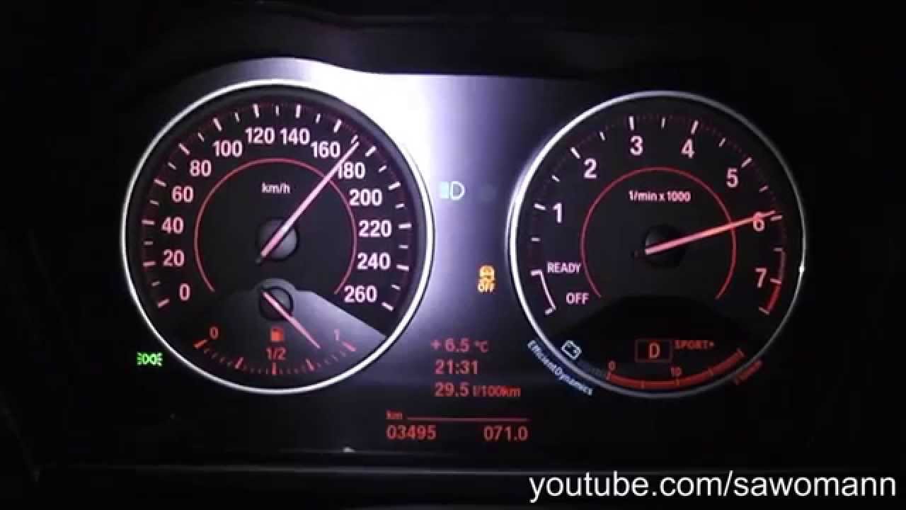 2014 BMW 125i 218 HP 0-100 km/h & 0-100 mph Acceleration GPS
