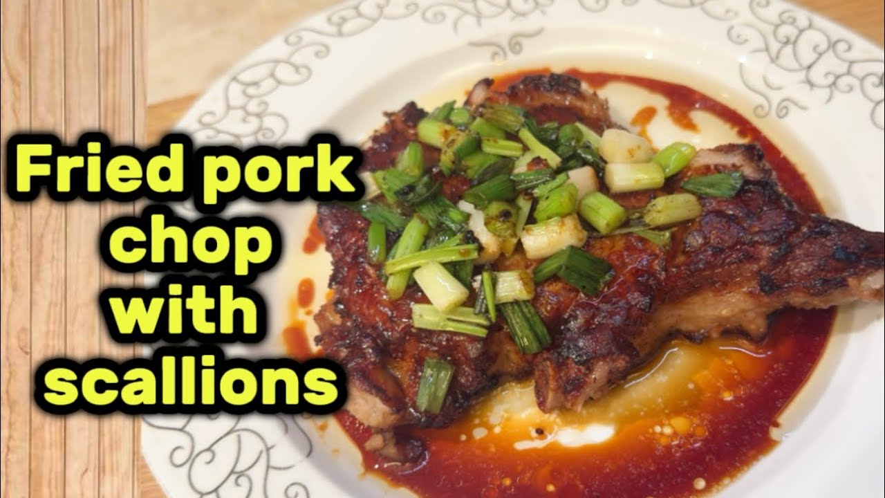 Pan-Fry Pork Chop with scallions Recipe | Hong Kong Style | joolees vlog #cooking #easyrecipe
