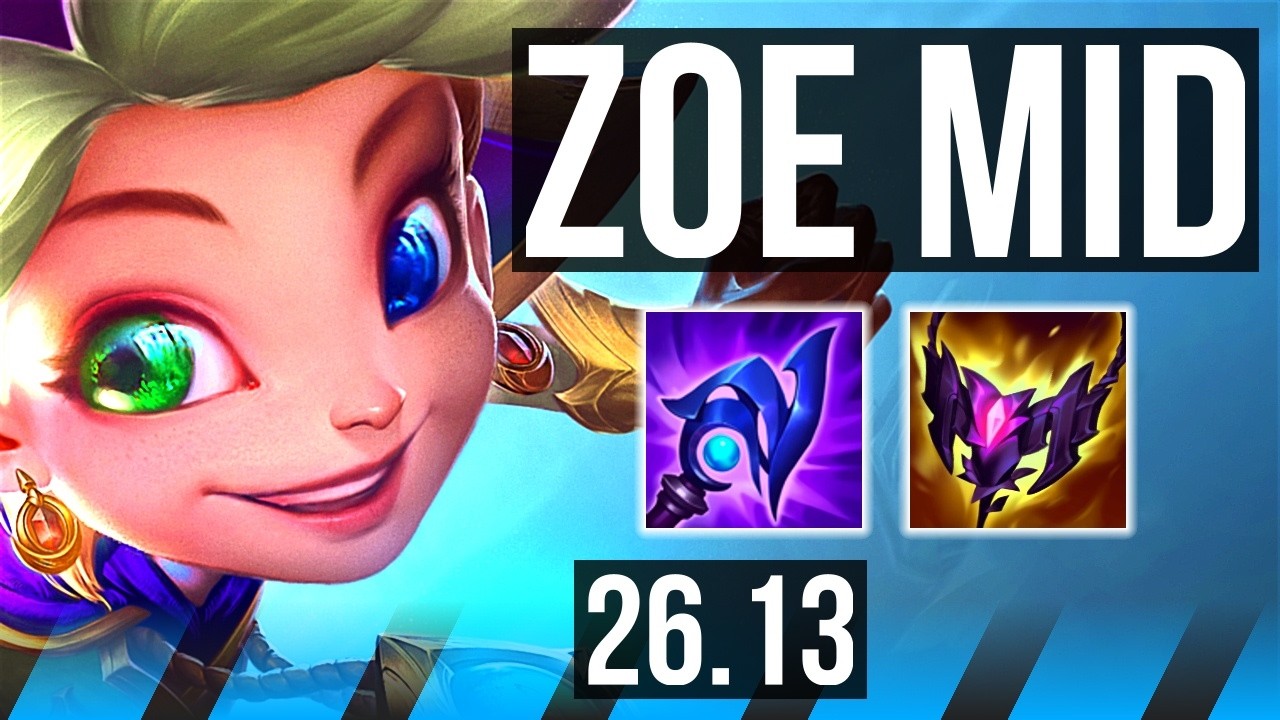ZOE vs LOCKE (MID) | Stormraider's Surge, Good KDA: 9/1/8 | EUW Challenger | 26.13