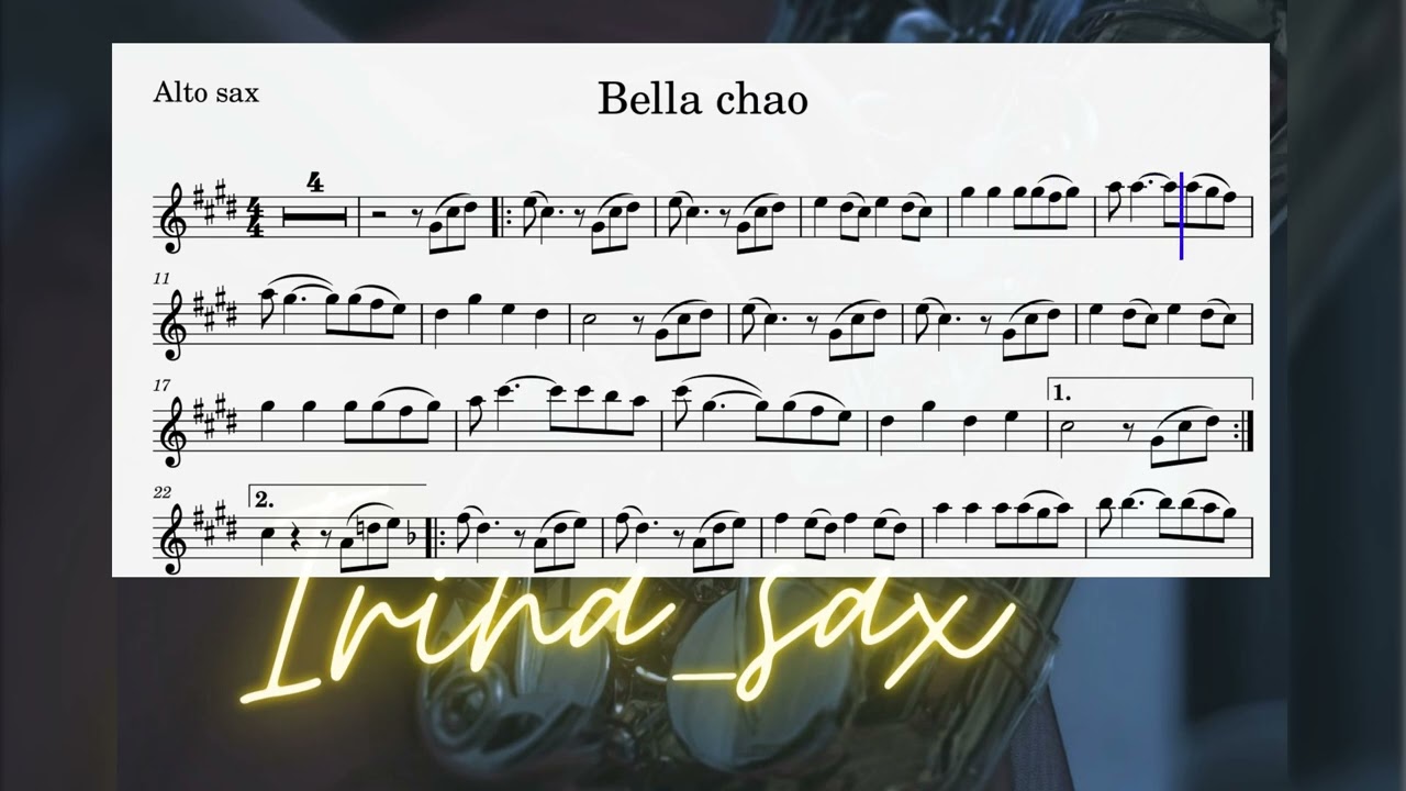 Bella Chao accompaniment+sax