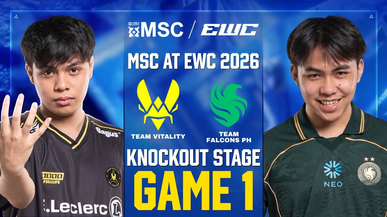 [GAME 1] TEAM VITALITY vs TEAM FALCONS PH MSC AT EWC 2026 KNOCKOUT STAGE | VIT vs FLCN