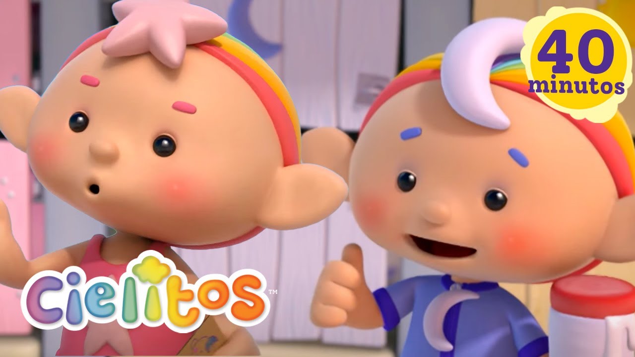Peque Rosa vs Peque Azul | Cielitos Episodio Compilación | Cuentos para antes de dormir para niños