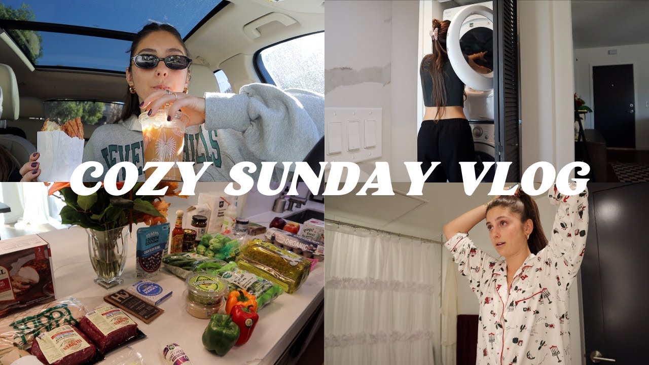 COZY SUNDAY VLOG: yummy pastries, farmer's market, & dinner w/ friends