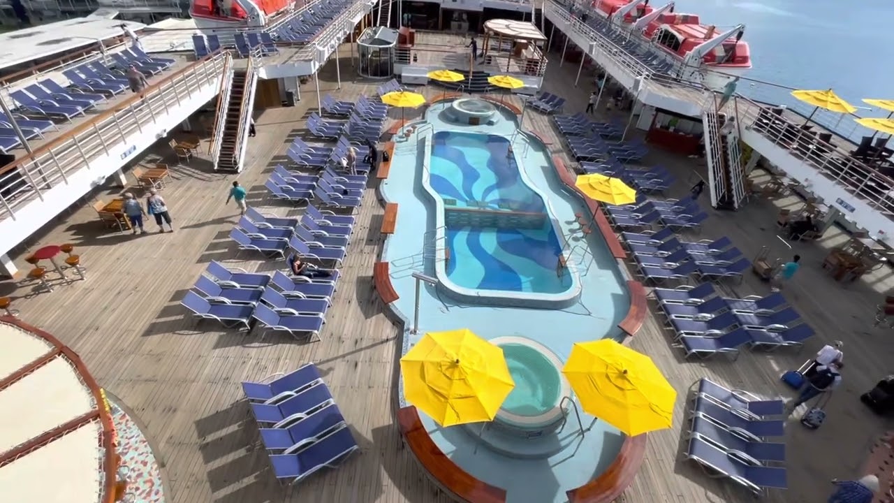 Carnival Elation Full Ship Tour -Deck by Deck - sails to Bahamas from Port Canaveral Florida