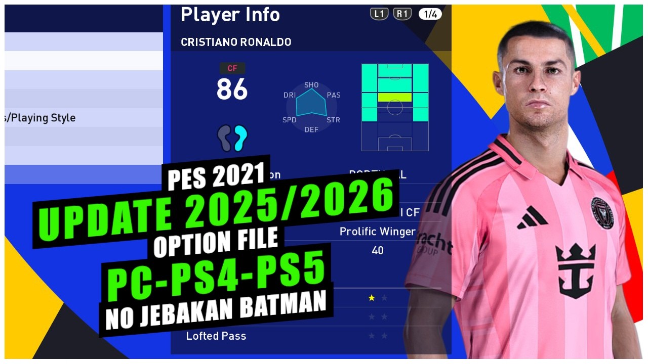PES 2021 UPDATE 2026 PC PS4 PS5 Option File No Jebakan Betmen
