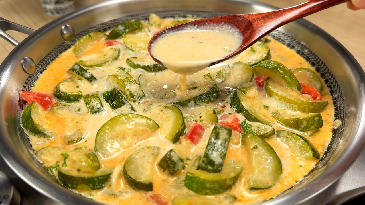 Это так вкусно! Летом надо есть больше цуккини! Новый способ приготовления цуккини # 323