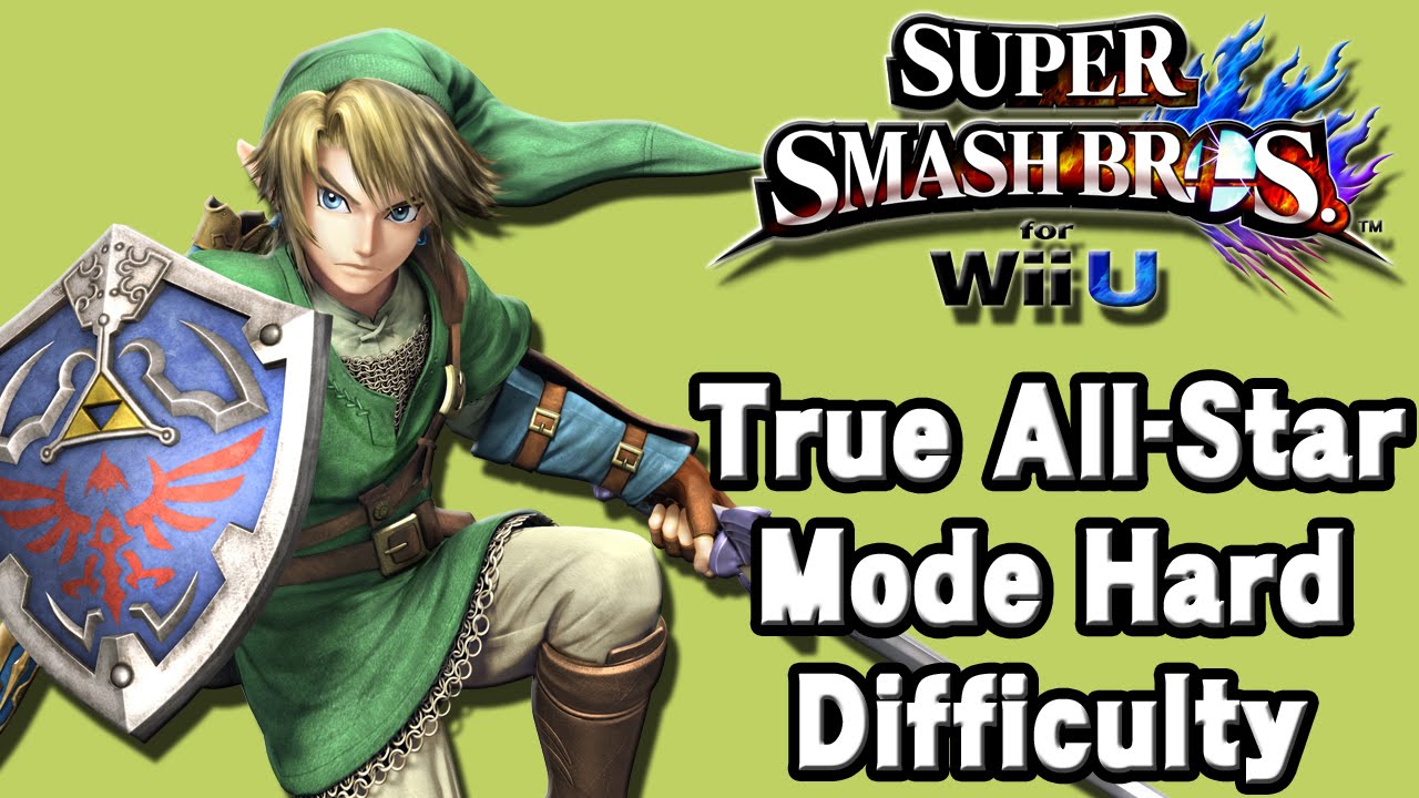 Super Smash Bros. For Wii U (True All-Star Mode Hard Difficulty | Link) 60fps