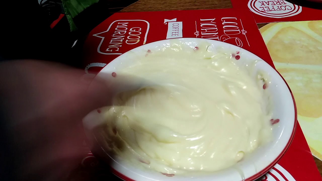 Mayonesa casera hecha a TENEDOR