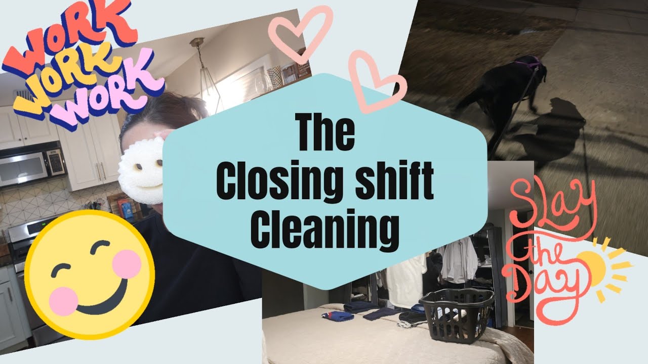 CLOSING SHIFT CLEANING / AFTER WORK CLEANING / RESET CLEANING #cleaning #busymomlife #momlife