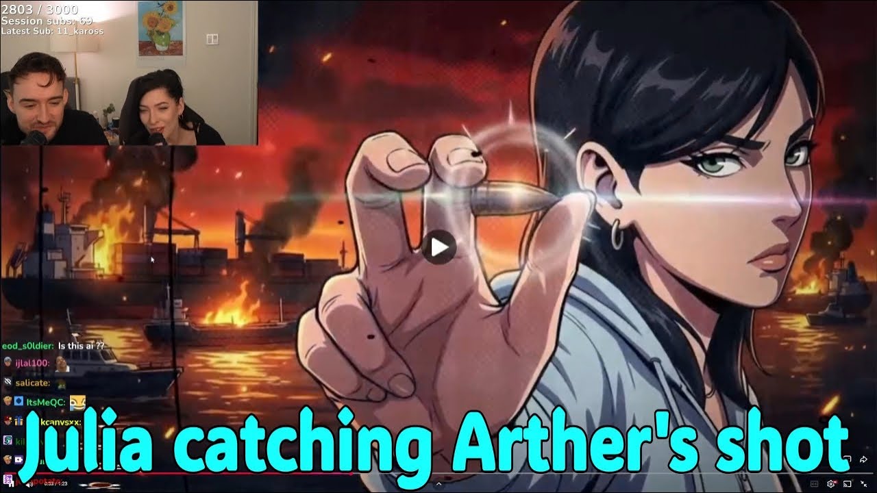 Arther and Julia are checking their Death Note edit in detail