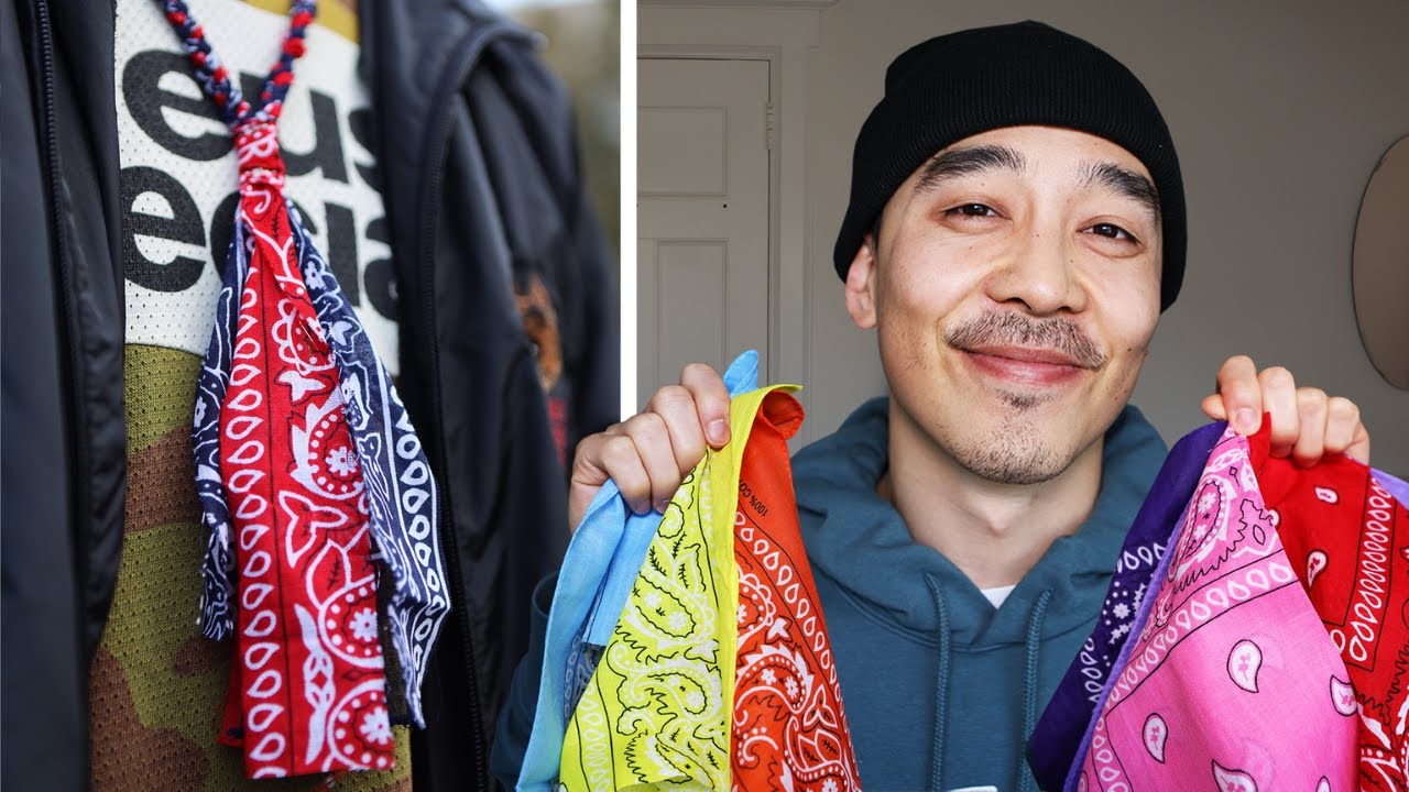 Custom BANDANA Necklace DIY!!✂️🥵 Like PALM ANGELS