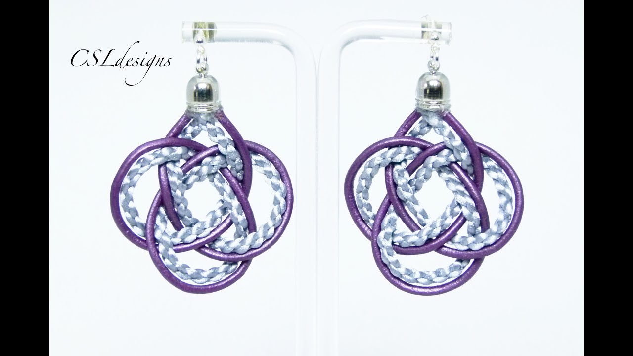 Celtic style kumihimo earrings ⎮ St Patrick's Day