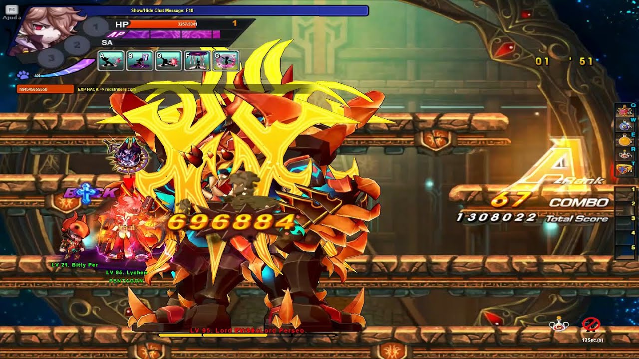 Solo Wizard's Labyrinth Stage 15 (Rufus) Grand Chase Classic