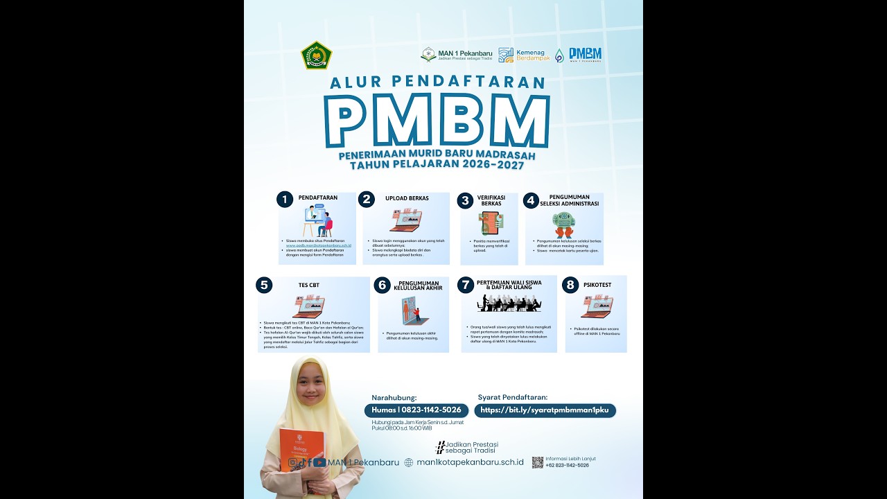 TUTORIAL PENDAFTARAN PMBM MAN 1 PEKANBARU TP 2026 2027