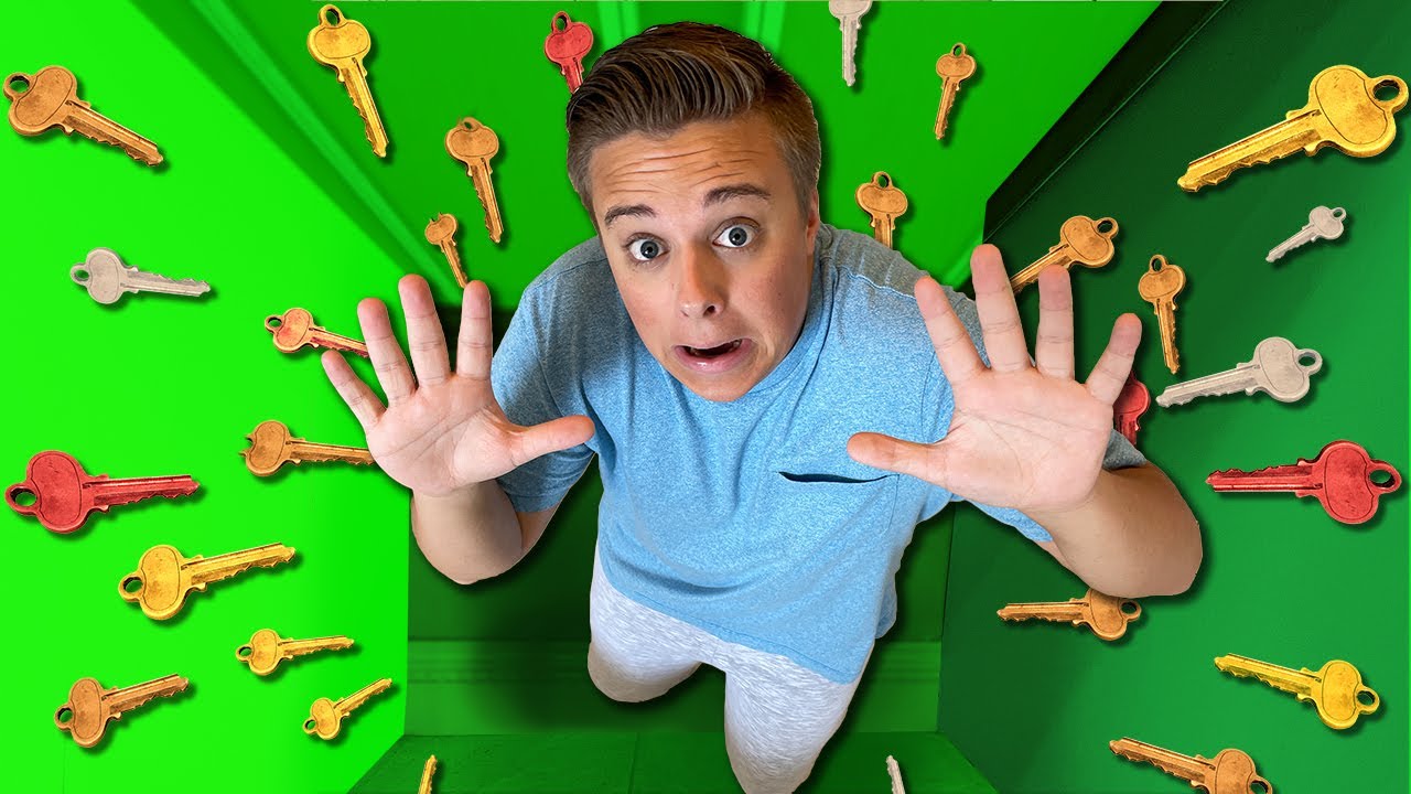 100 YouTuber Mystery Keys... *Only One Lets You Escape*