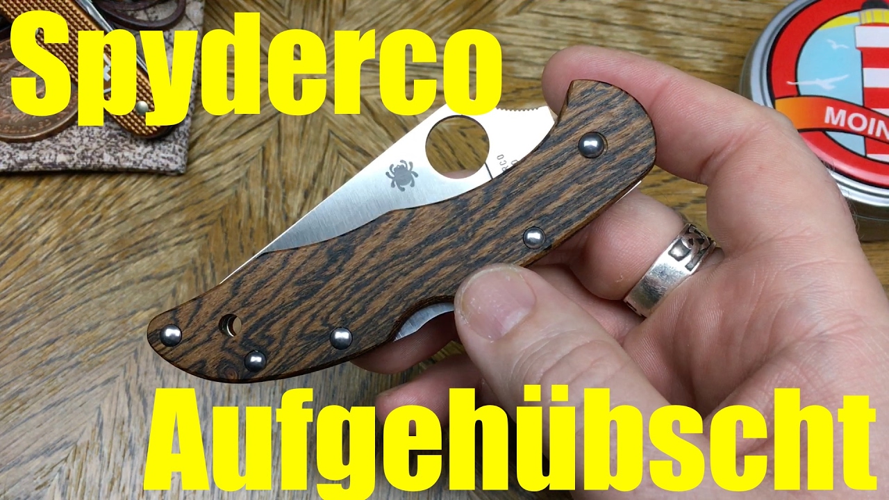 Aufgehübscht: Spyderco Delica mit Bocoteschalen