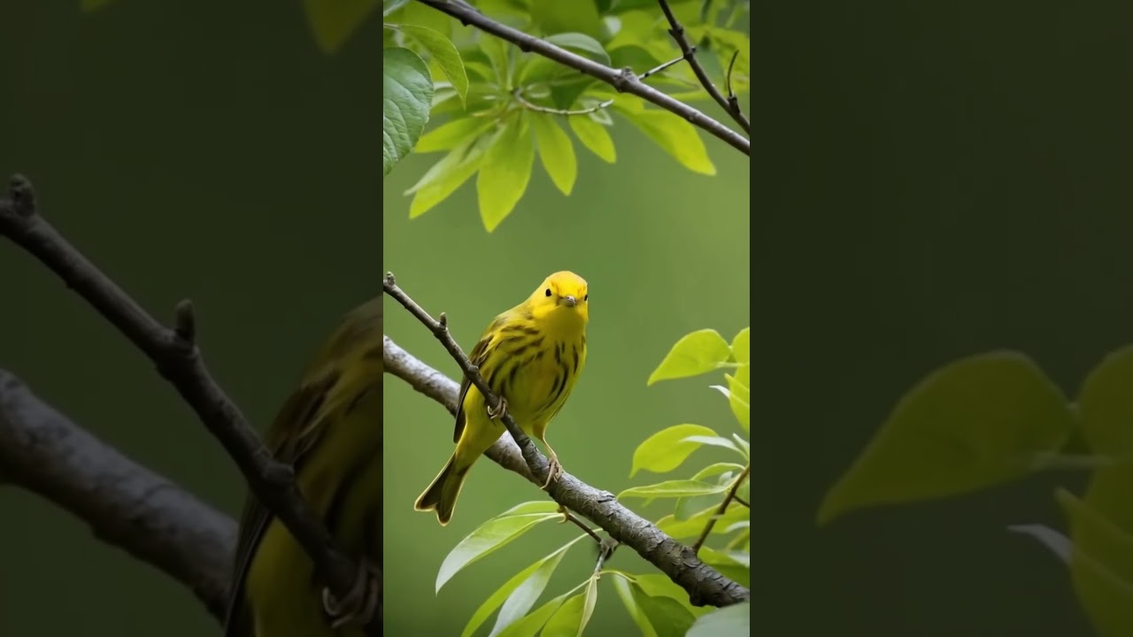 Watch the Yellow Warbler Sing: A Burst of Spring! 🎶🌼