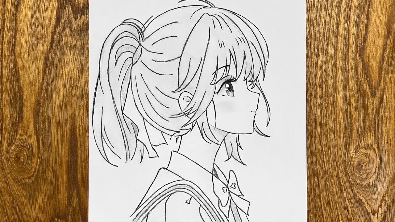 How to draw cute girl face | Easy drawing tutorial | Anime drawing