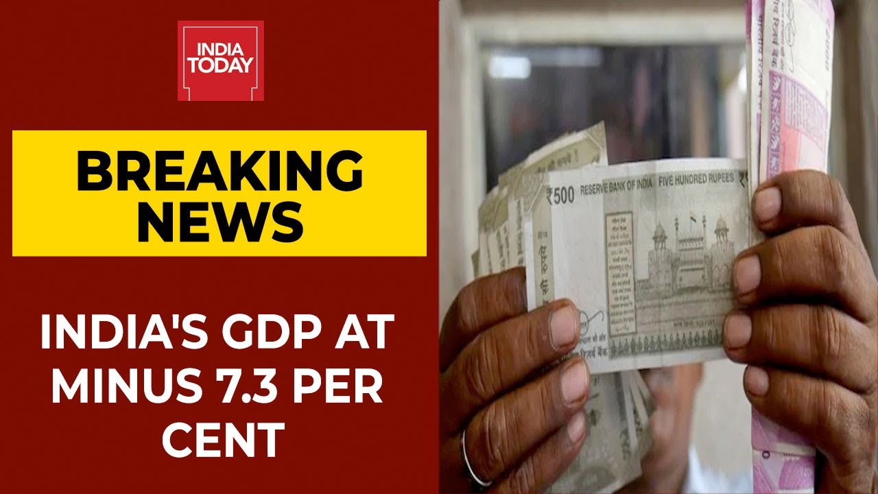 India&rsquo;s March Quarter GDP At 1.6%, FY21 Growth Revised To -7.3% | Breaking News | India Today
