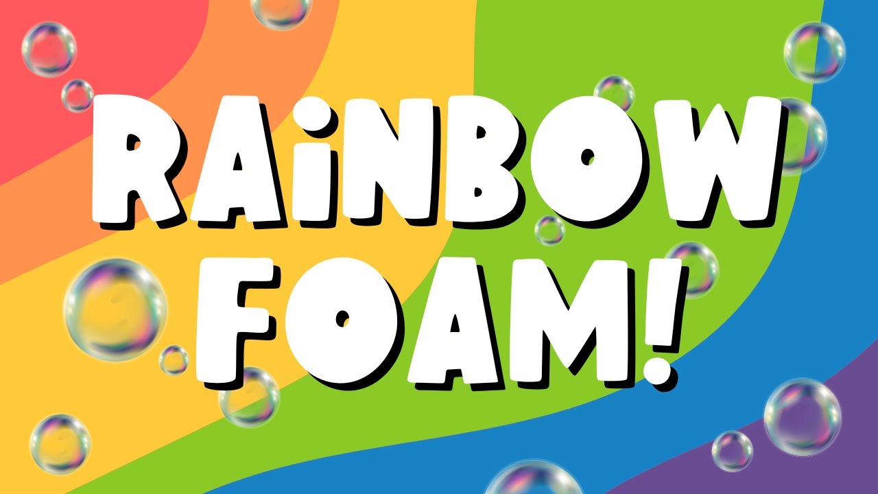 Rainbow Foam! I Science Experiment