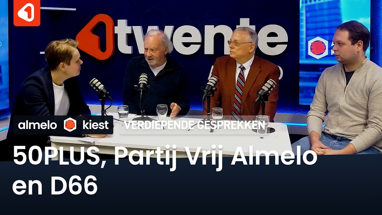 Verdiepende gesprekken | 50PLUS, Partij Vrij Almelo en D66 | Gemeenteraadsverkiezingen 2026