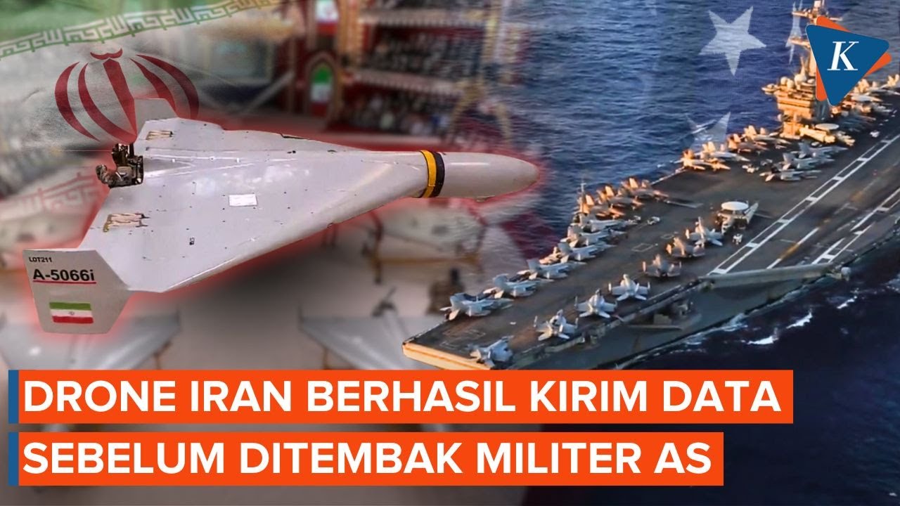 Drone Shahed Iran yang Intai Kapal Induk AS Berhasil Kirim Data Sebelum Ditembak Jatuh