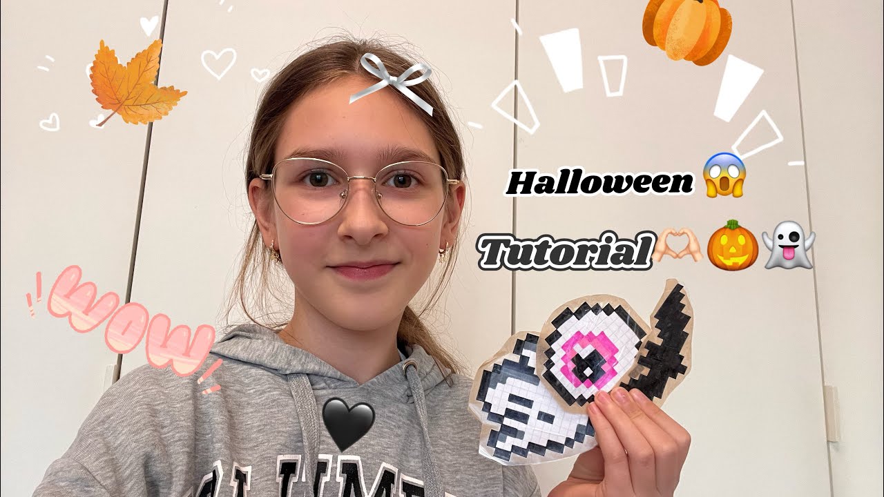 DIY Halloween Naklejki Pixel Art🎃👻