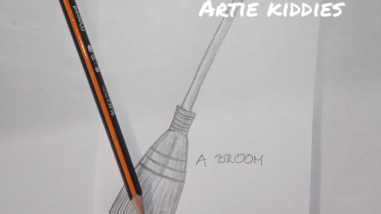 Let's draw easy - a broom