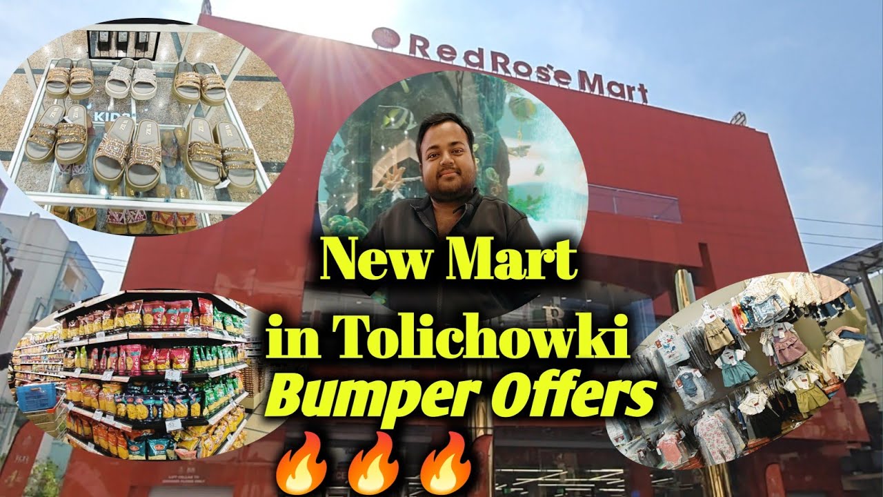 Tolichowki 7 Tombs Road Par Hyderabad ka famous  RED ROSE MART  | Prices & Collection #shoppingvlog 