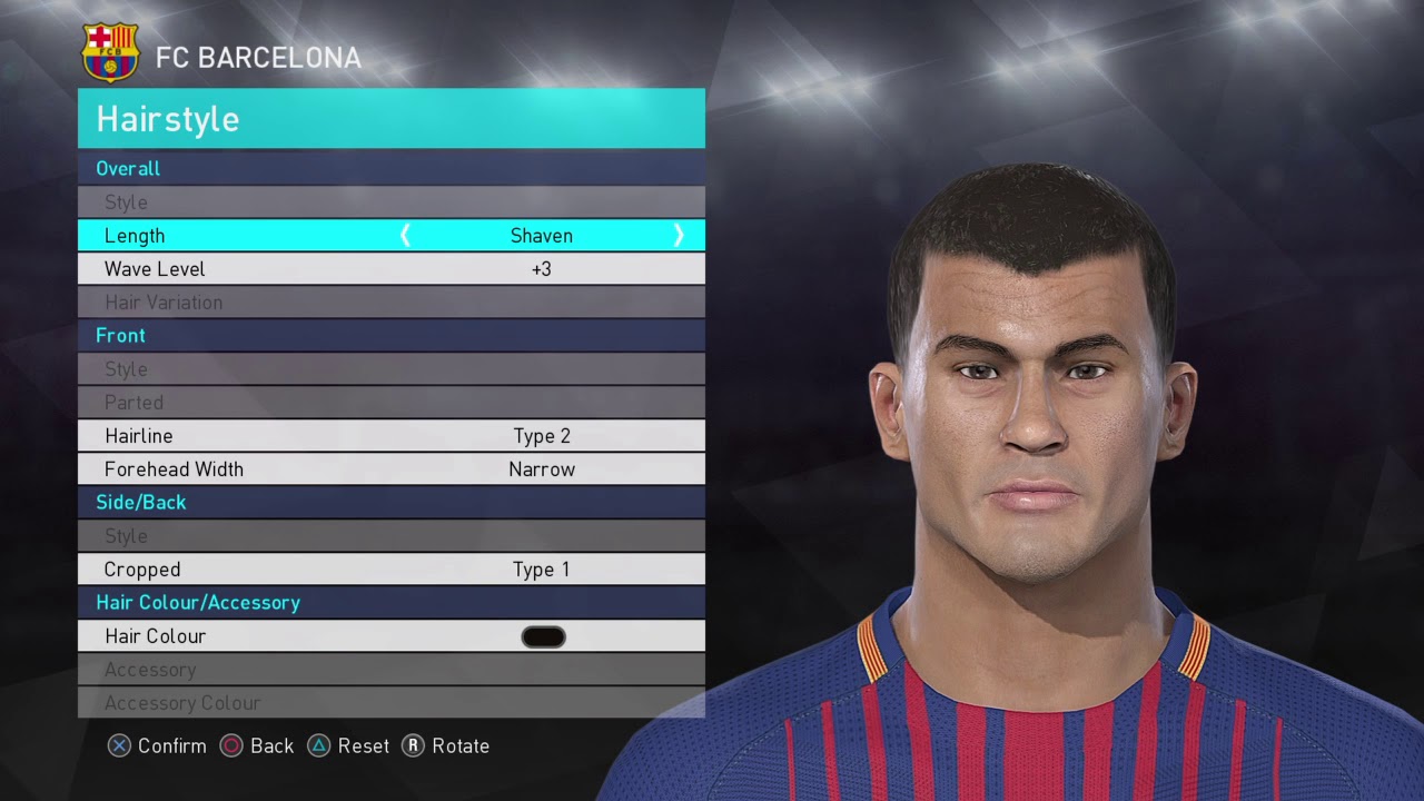 PES 2018 How to create RIVALDO