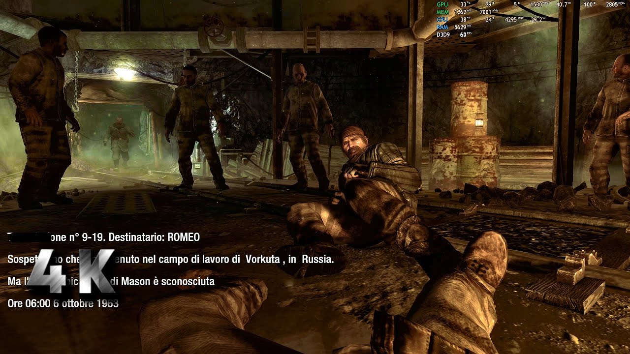 Call of duty: Black ops - Vorkuta - Walkthrough -  ITA - no commentary - PC - 4K