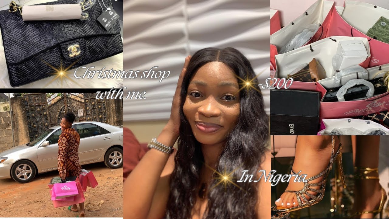 $200 Shopping Vlog 👢👜| Christmas shopping in Nigeria