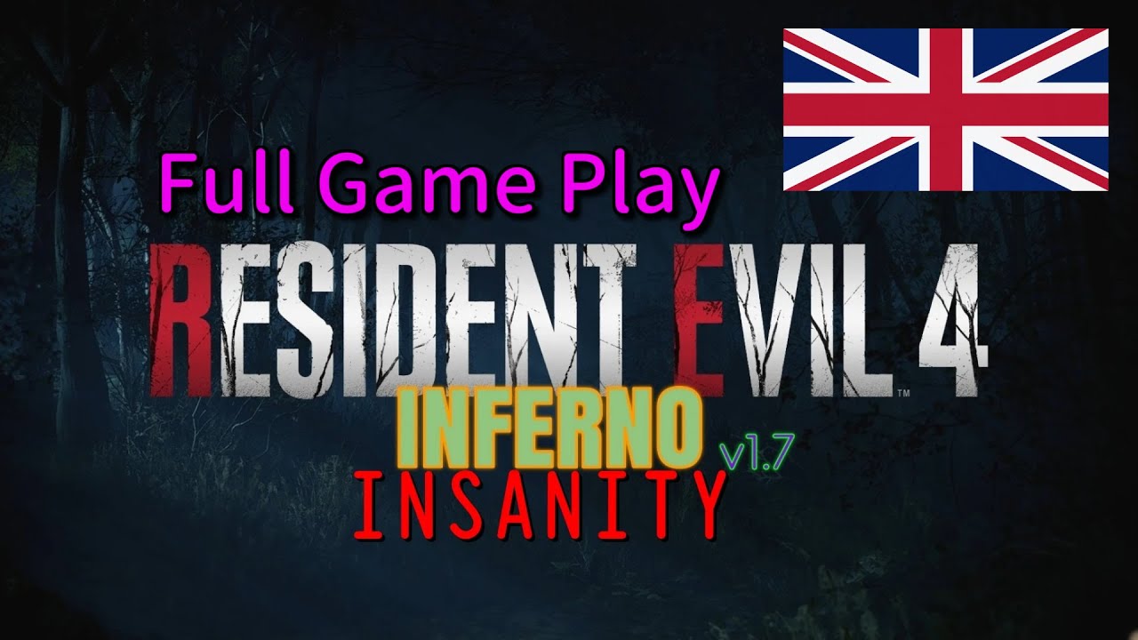 Resident Evil 4 Remake INFERNO INSANITY MOD No Commentary Full Game Play. English Audio & Subtitles.