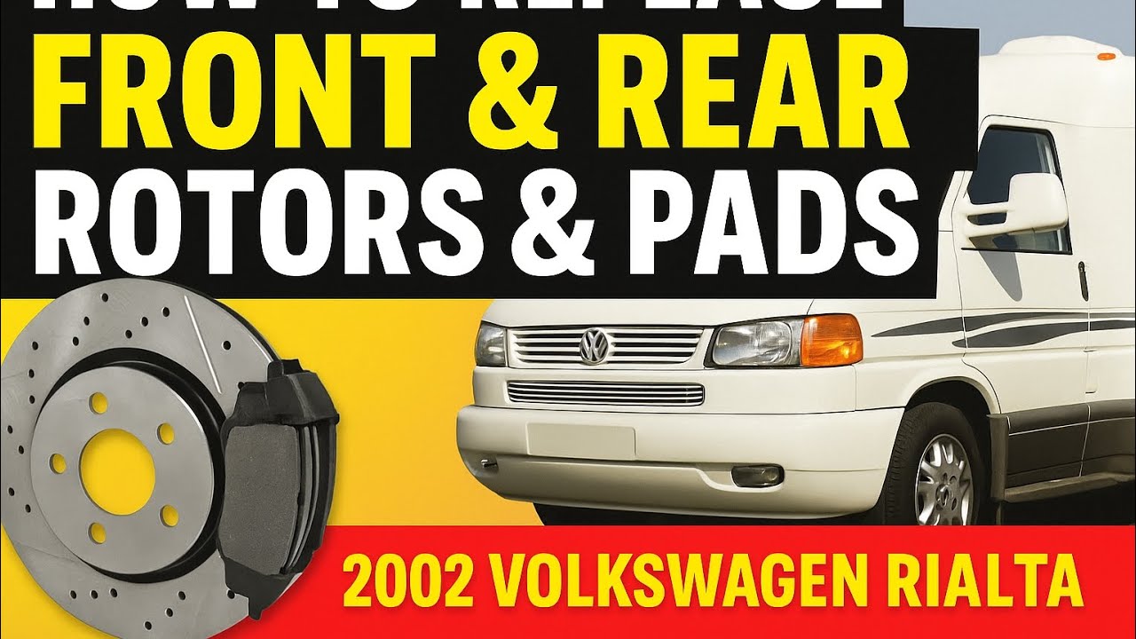 How to Replace Front & Rear Brakes on a 2002 Volkswagen Rialta (EuroVan) | Step-by-Step