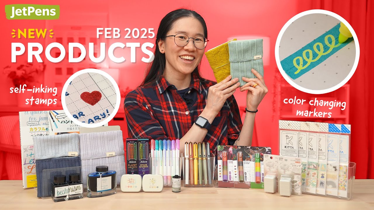 NEW Stationery from Feb 2025 at JetPens! | New Stamps, Washi Tapes, & Inks! ✨🖋️