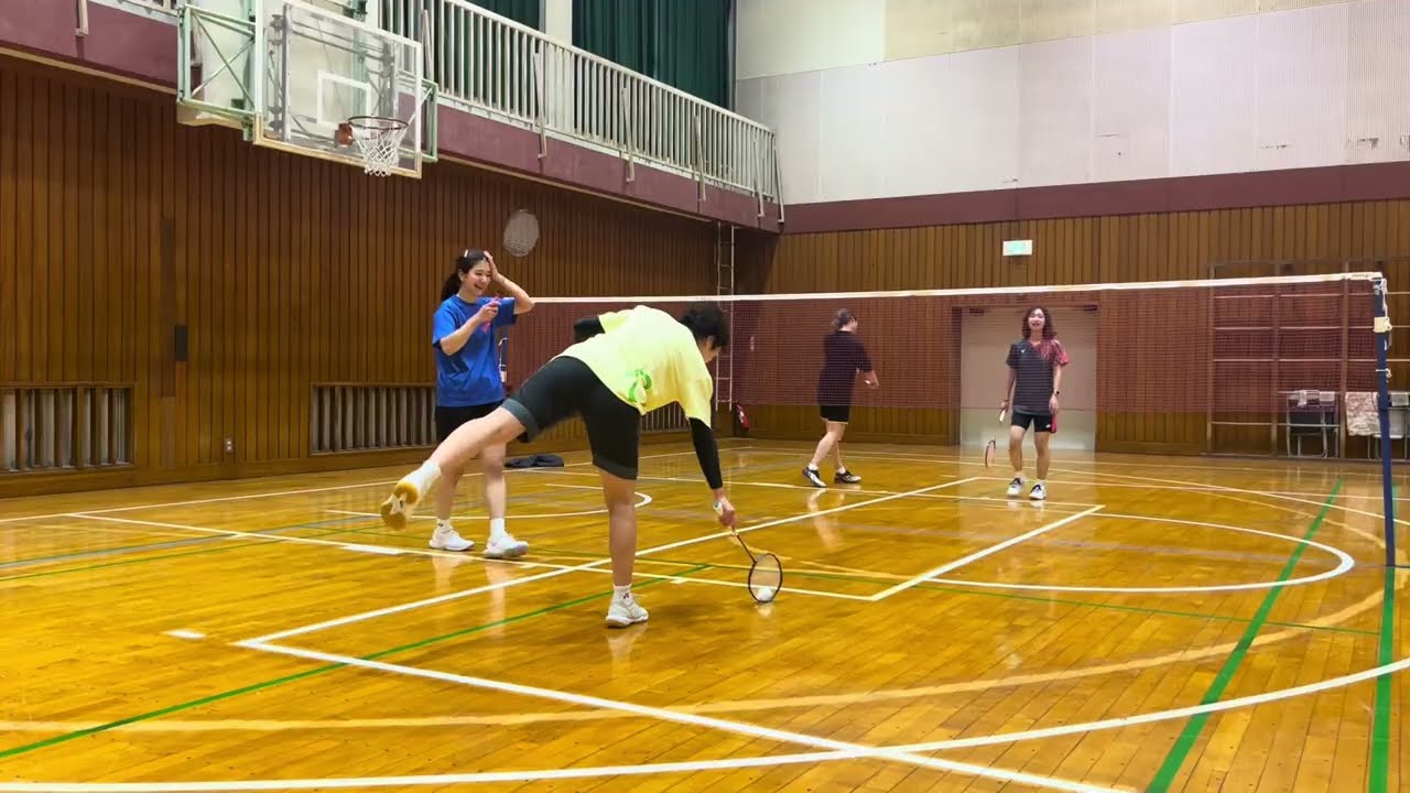 水曜のキラキラ女子ダブルスバドミントン♫