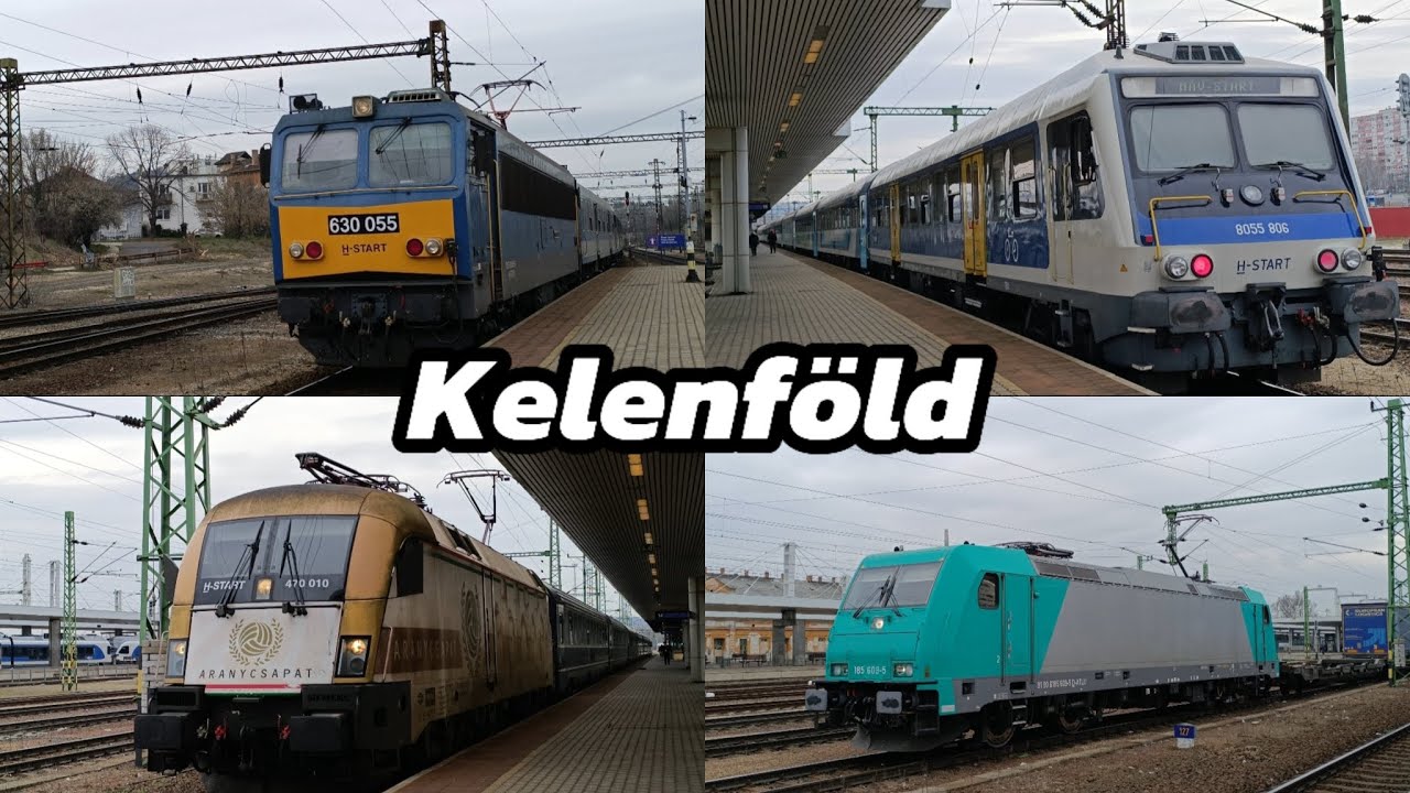 Vonatok Kelenföldön /  Trains at Kelenföld [4K Ultra HD]