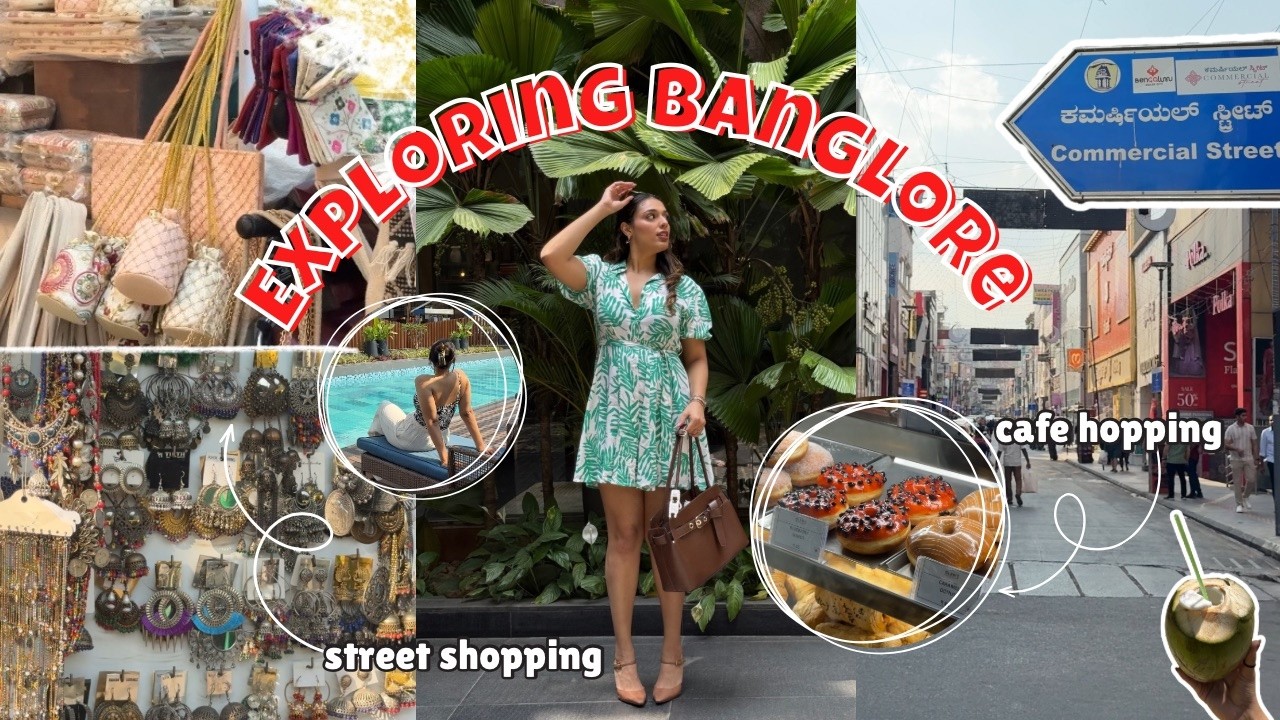 Exploring Banglore, Local Food, Street Shopping 🧳🛍️ Indian Girl Travel Vlog | Bhavya Arora